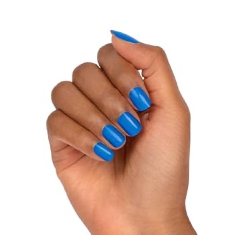 Color Street ELECTRIC RAIN Bright Neon Créme Blue Solid Nail Strips Set - Picture 7 of 8